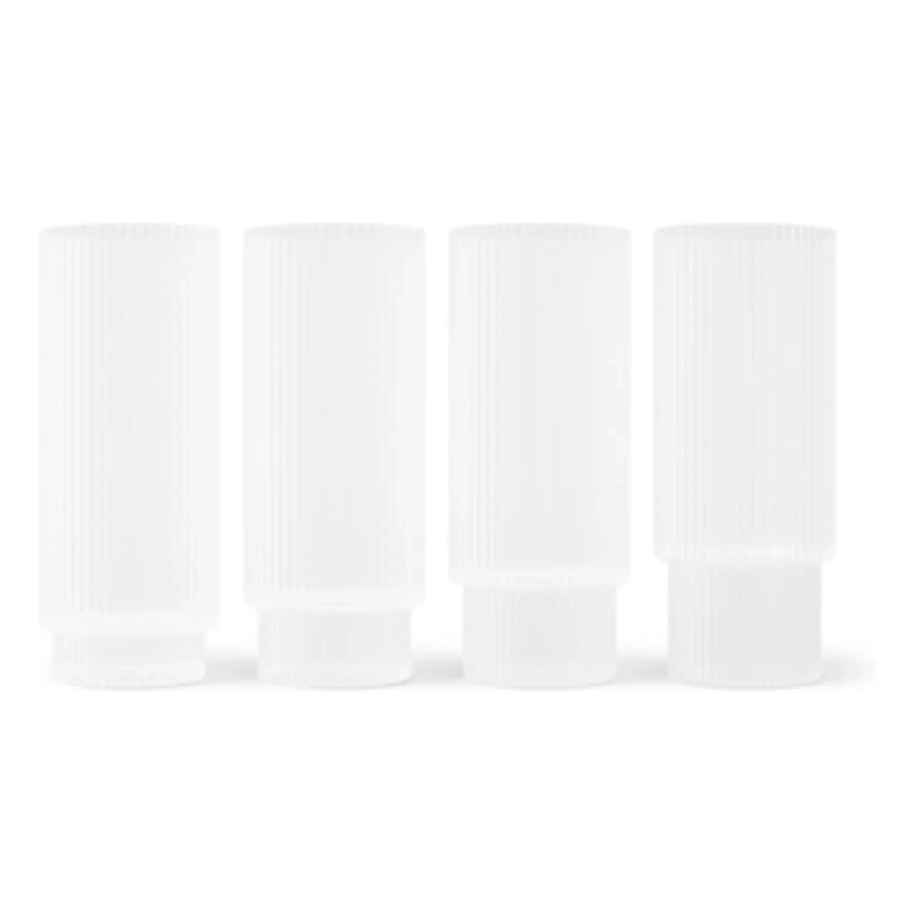 Ferm Living - Ripple Long Lenses - Set of 4 | White