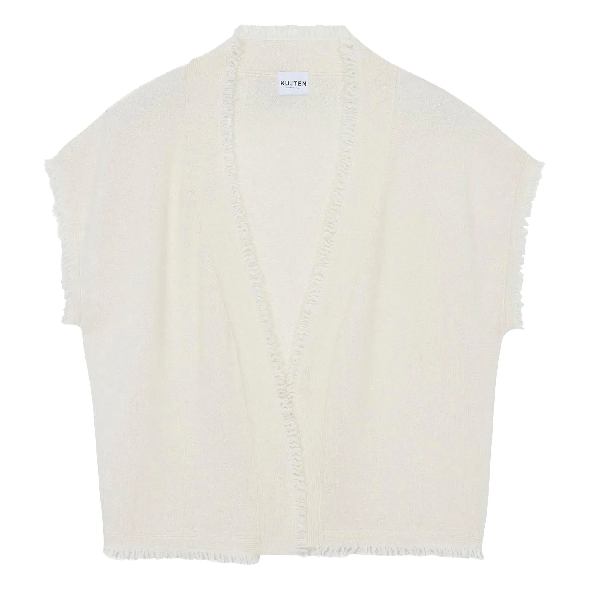 Kujten - Nessa Linen Sweater | White