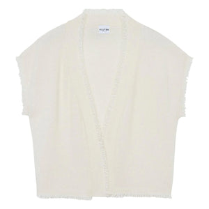 Kujten - Nessa Linen Sweater | White