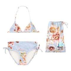 Zimmermann - Awaken Fleuri Swimsuit | Light Blue