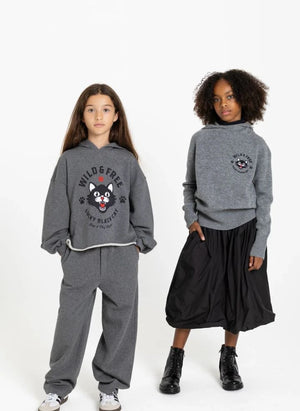 Finger in the nose - Bunny Sweatshirt | Melange Grey