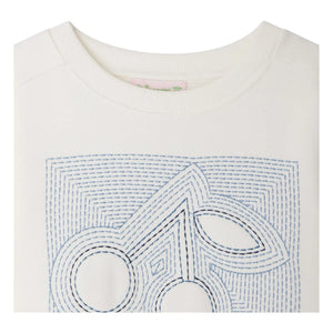 Bonpoint - Gena Cherry Organic Cotton Sweatshirt | White