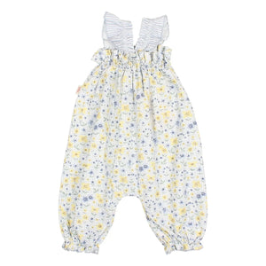 Búho - Seersucker Baby Snowsuit | Light Blue