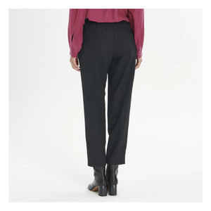 Pomandère - Elastic Waist Wool Trousers | Black