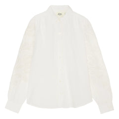 Hartford - Cherry Embroidered Blouse | Ecru