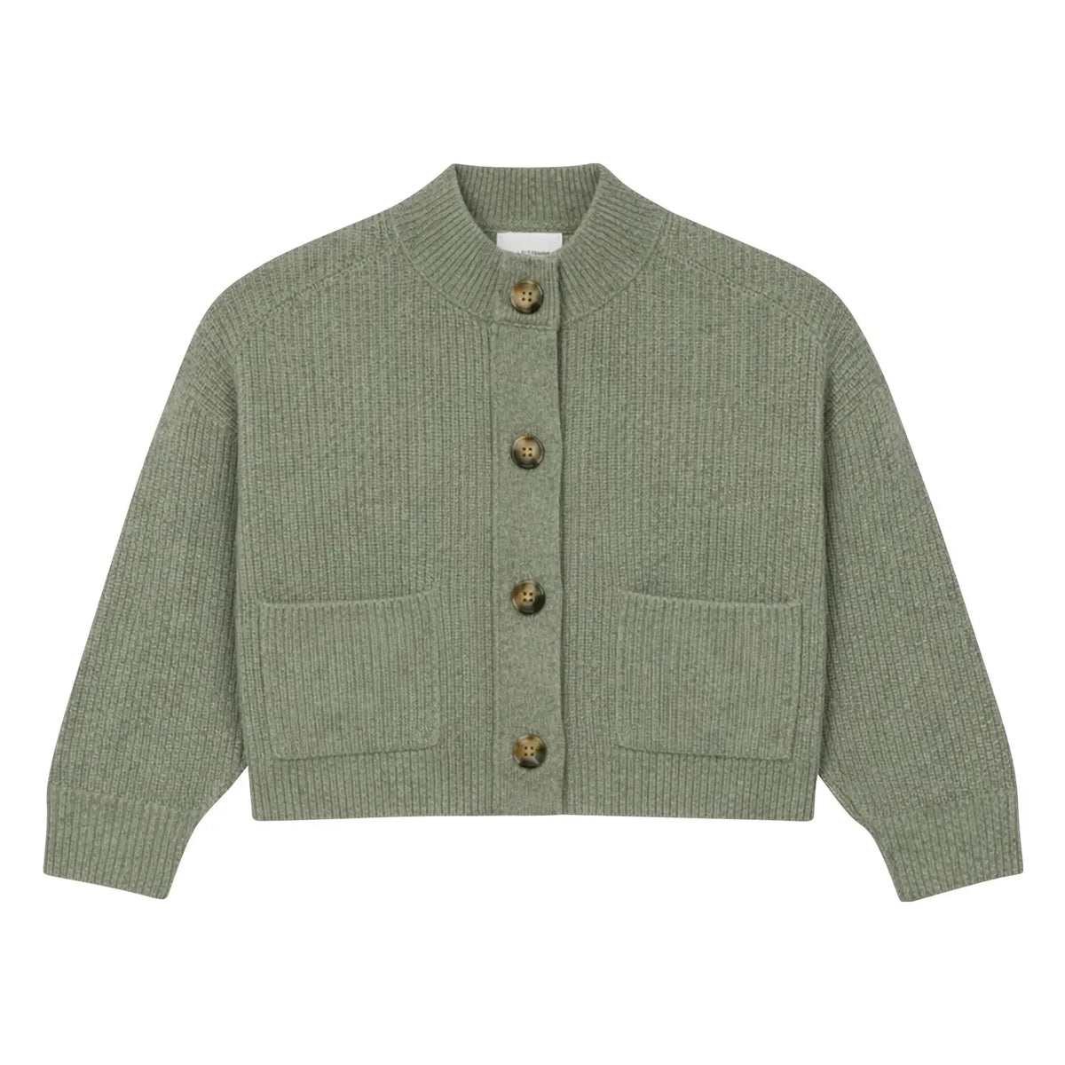 Kujten - Milan Cashmere Cardigan | Melange Khaki