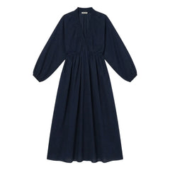 BELLEPIECE - Matteo cotton gauze dress | Navy Blue