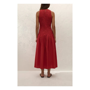 Faithfull the Brand - Sanchia Cotton Dress | Red