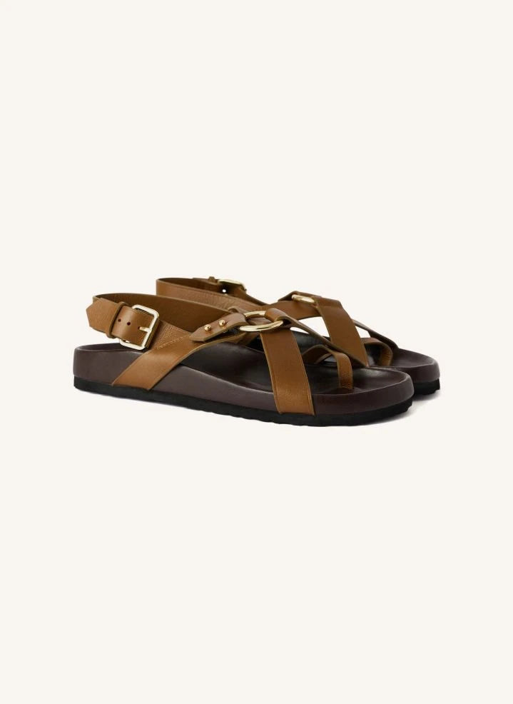 Soeur - Mexico Leather Sandal | Bronze