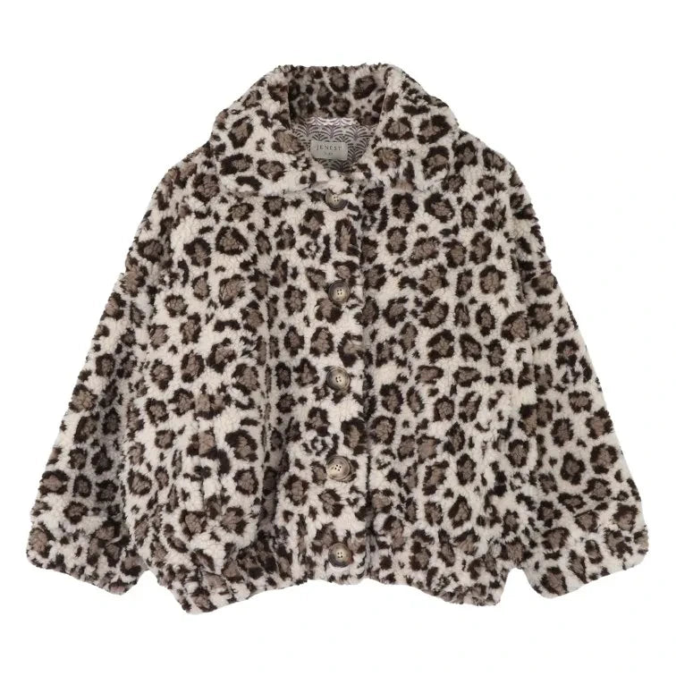 Jenest - Rosa Leopard Coat | Ivory