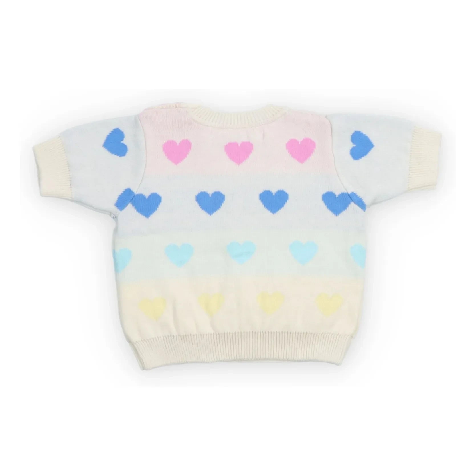 The New Society - Pinpilin Kalp Pattern Sweater | Ivory