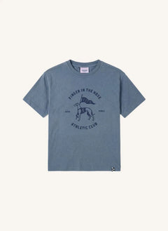 Finger in the nose - King Athletic Club Organic Cotton T-Shirt | Gray Blue