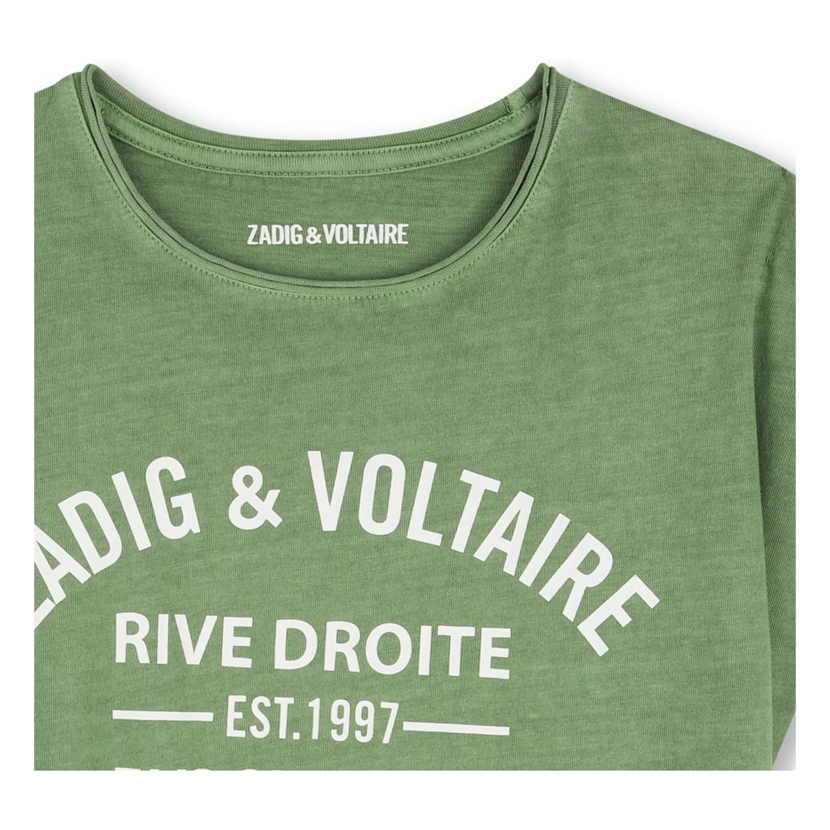 Zadig & Voltaire - Logo Art Is Truth Tişört | Yeşil