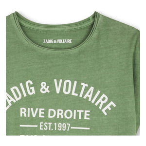 Zadig & Voltaire - Logo Art Is Truth Tişört | Yeşil