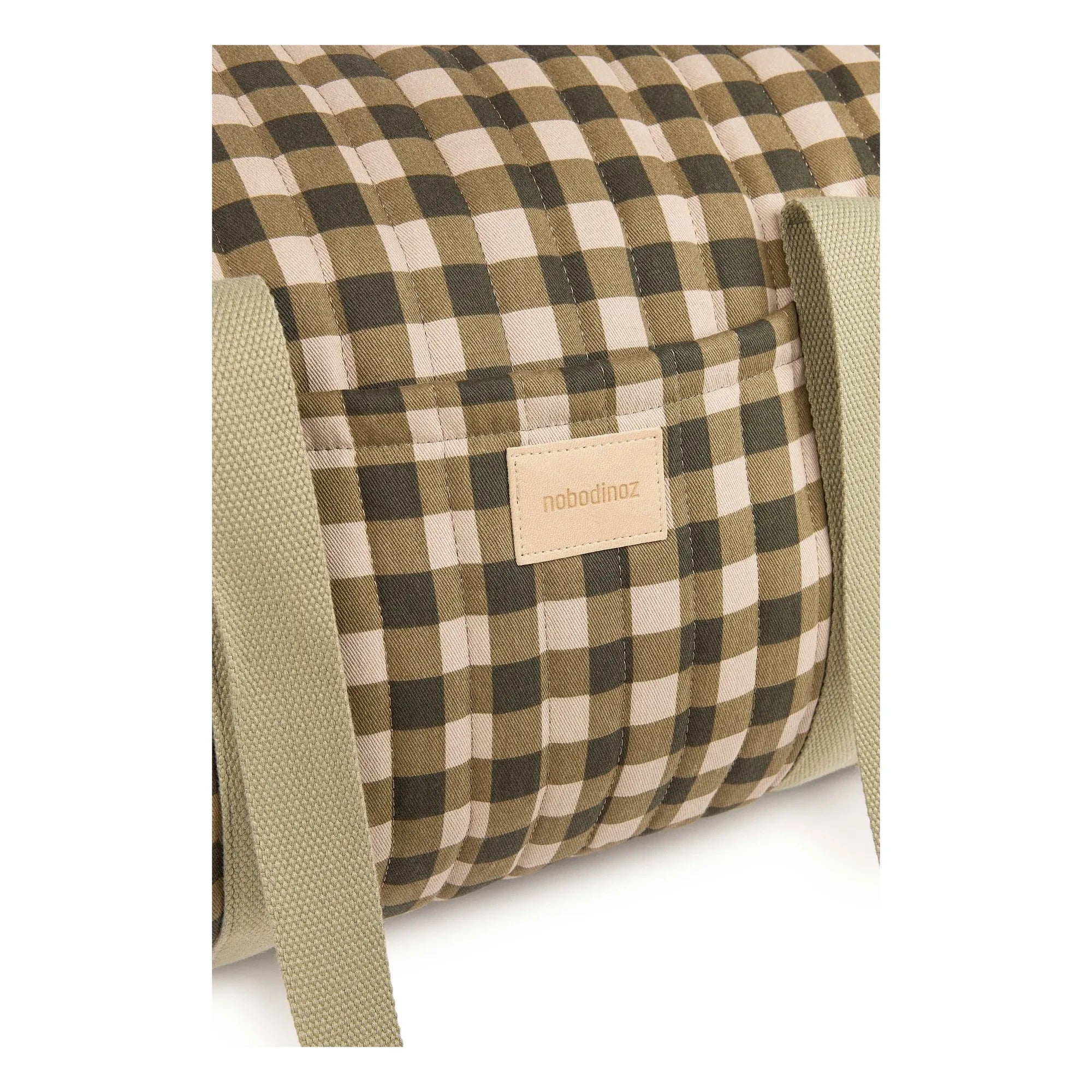 Nobodinoz - Hyde Park Checkered Weekend Bag | Green