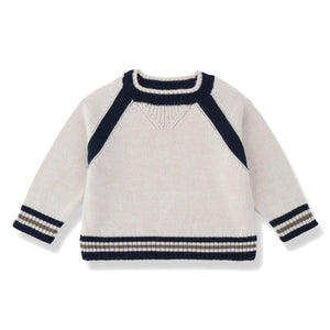 1+ in the family - Milano Merino Yün Kazak | Kırık beyaz