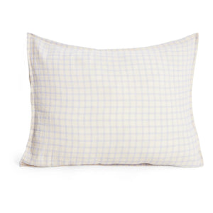 garbo&friends - Gingham Sky Pillowcase | Light Blue