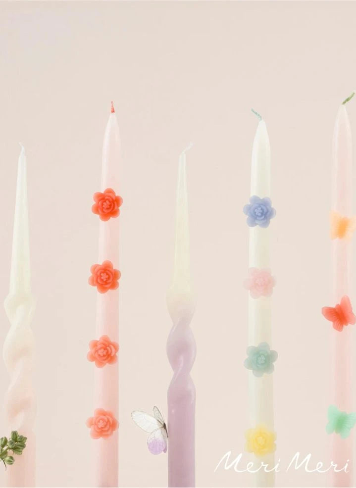 Meri Meri - Flower candles - Set of 2 | Pastel