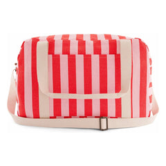 Rose in April - Raphaël striped diaper bag | Red