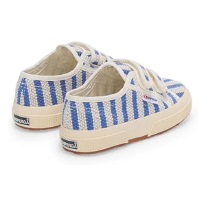 Superga - 2750 Striped Lace-Up Sneakers | Blue