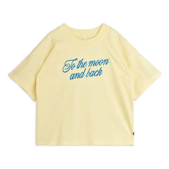 Mini Rodini - Moon and After You Organic Cotton T-Shirt | Yellow