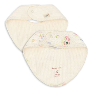 Konges Sløjd - Nonoka Bandana Bibs - 2-Pack | Ecru