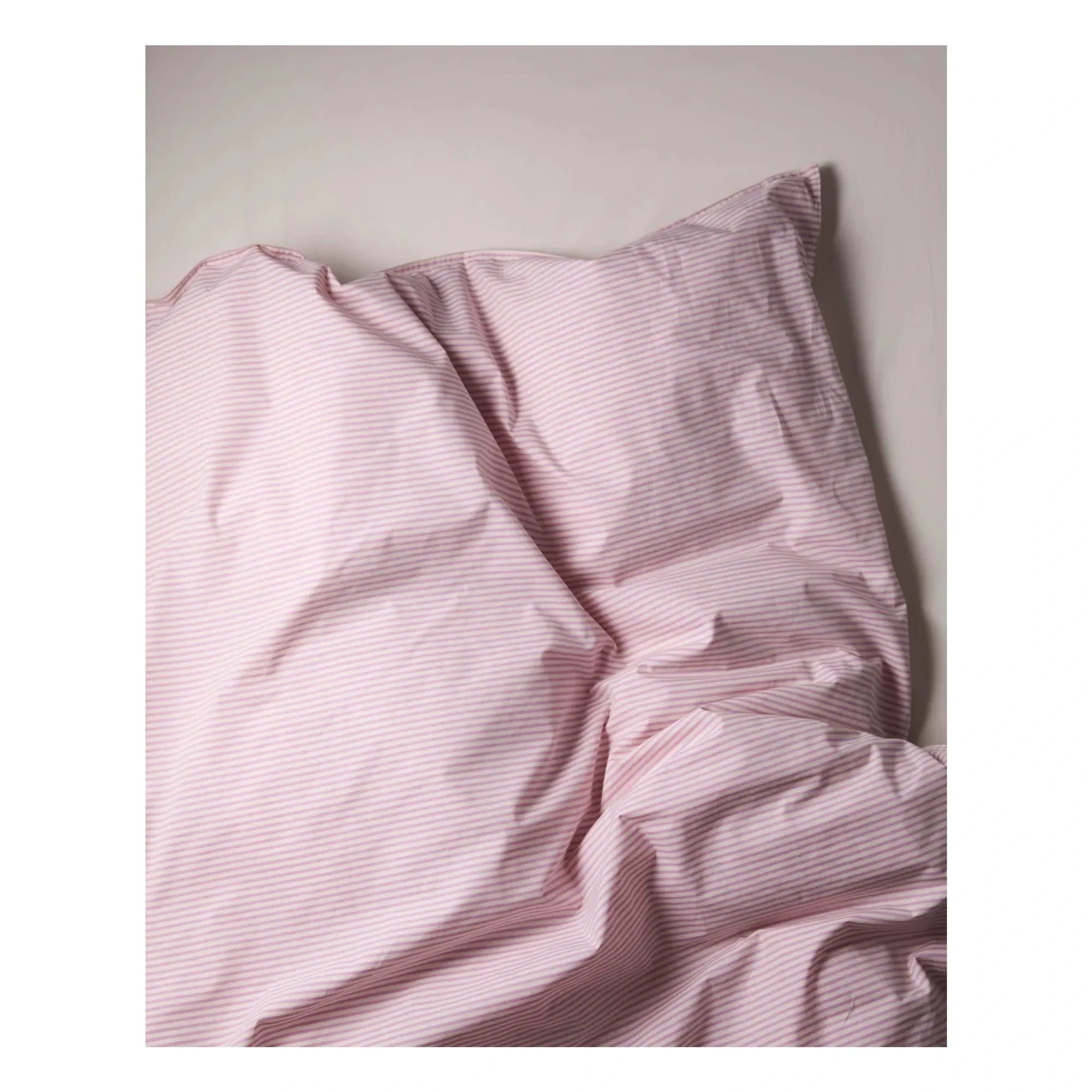 Suite 702 - Organic Cotton Striped Duvet Cover | Pink