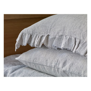 Maison de Vacances - Boho Washed Linen Pillowcase | Stone