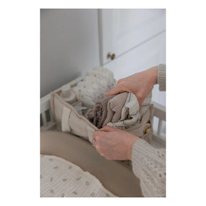 Sebra - Bej Bebek Bezi Saklama Sepeti