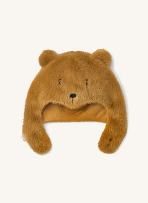 Liewood - Chapka Fur Lillie Bear Recycled Fiber | Caramel