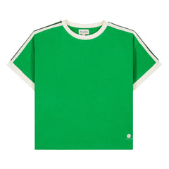 We Are Kids - Taylor Contrast Organic Cotton T-Shirt | Meadow Green