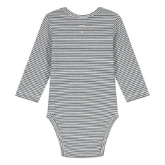 Gray Label - Striped bodysuit Organic cotton | Gray blue