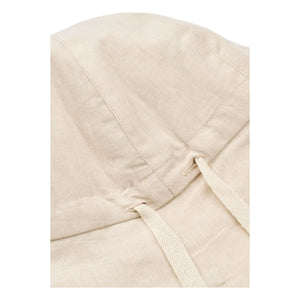 Liewood - Gorm Panda Hat Made of Linen and Organic Cotton | Ecru