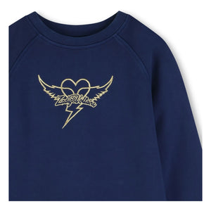 Zadig & Voltaire - Sweat Logo Hearts | Gece mavisi