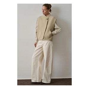 Soeur - Adeline Wool Sleeveless Jacket | Lime