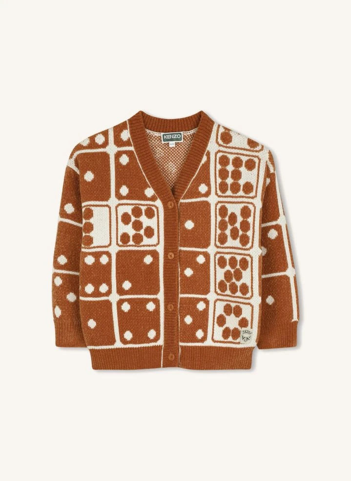 Kenzo - Jacquard V-neck Cardigan | Oats