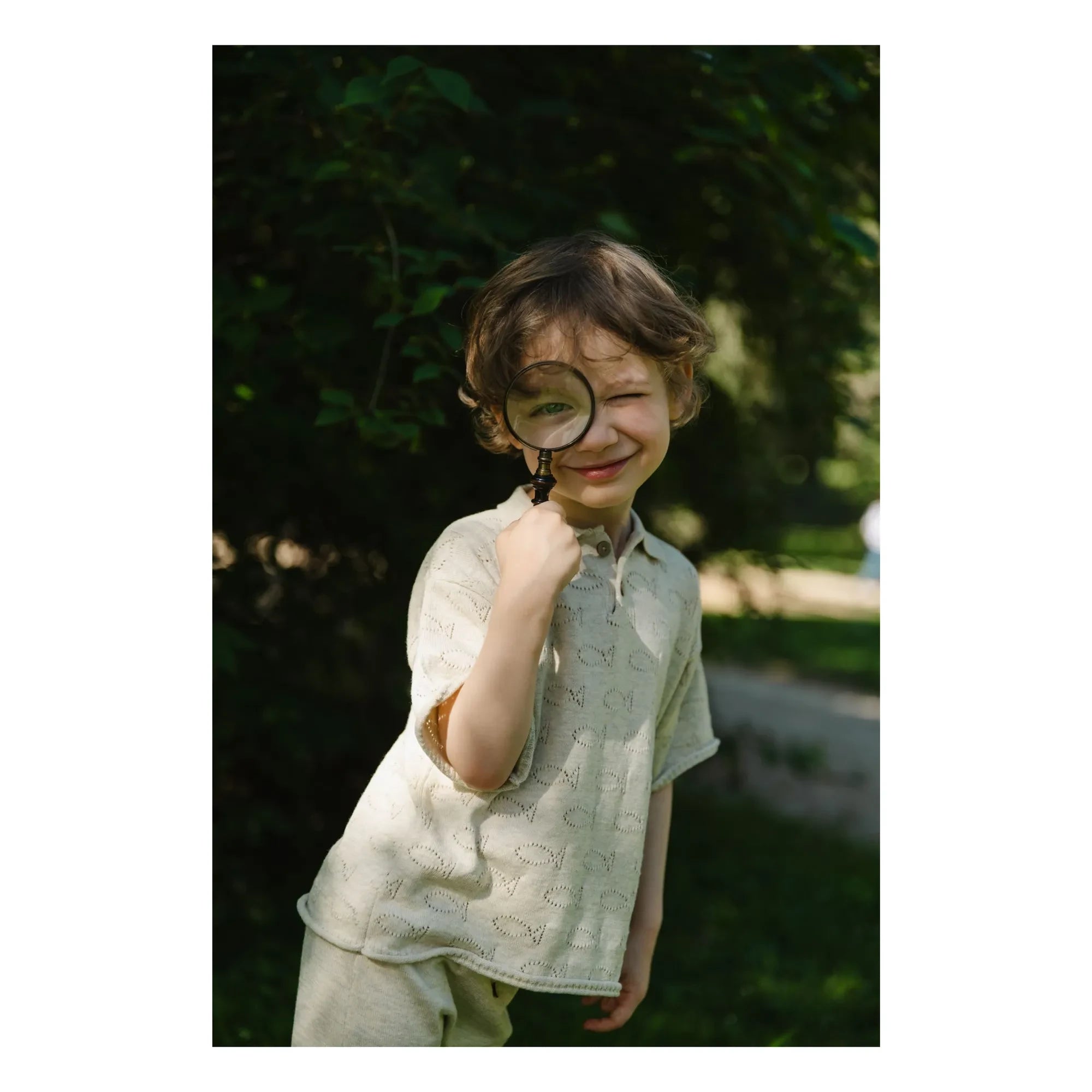 Bayiri - Underwater Organic Cotton Polo T-Shirt | Gray