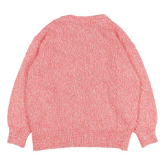 Búho - Chiné Organic Cotton Sweater | Pink