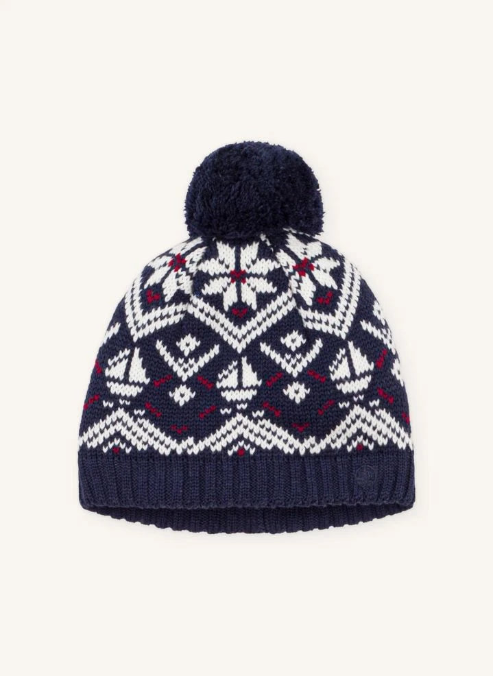 Petit Bateau - Jacquard Wool Hat | Navy