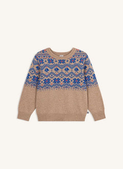 Petit Bateau - Jakarlı Yün Kazak | Bej
