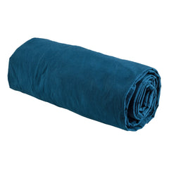 La cerise sur le gâteau - Celeste Organic Cotton Elastic Fitted Sheet | Peacock Blue
