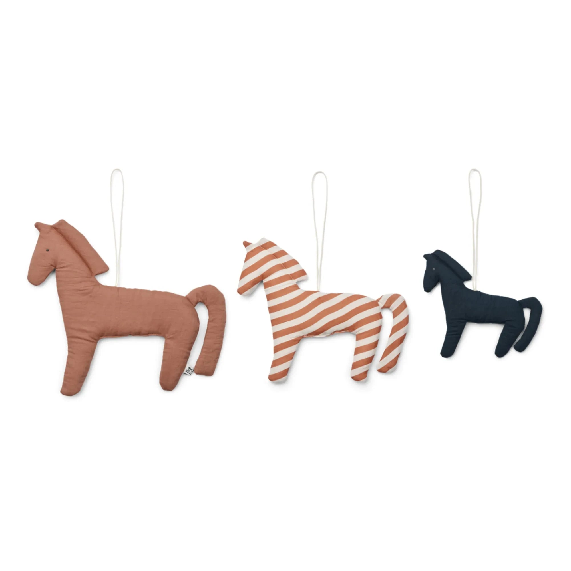 Liewood - Leonardo Wall Decorations - 3-Piece Set | Horses/Dark Rosetta Mix