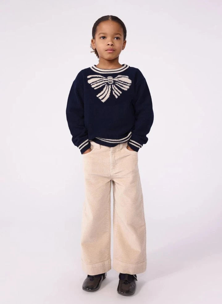 Petit Bateau - Wool Knotted Sweater | Navy