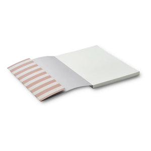Liewood - A4 Jae Notebook | Striped Tuscany Rose/Sandy