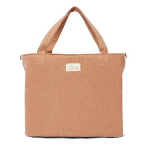 Adorna - Linen Zipper Bag | Terracotta