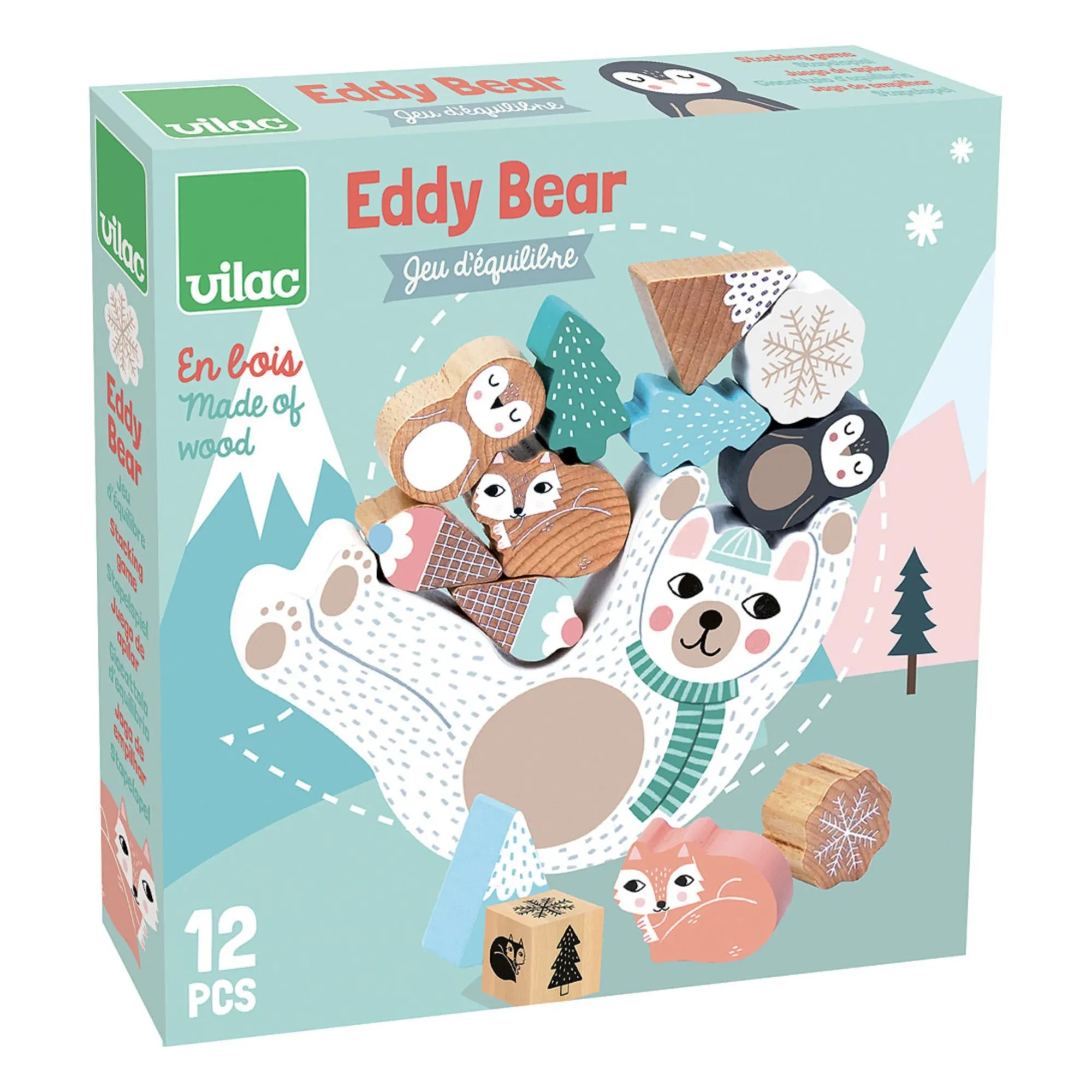 Vilac - Eddy Bear Wooden Balance Game - Michelle Carlslund