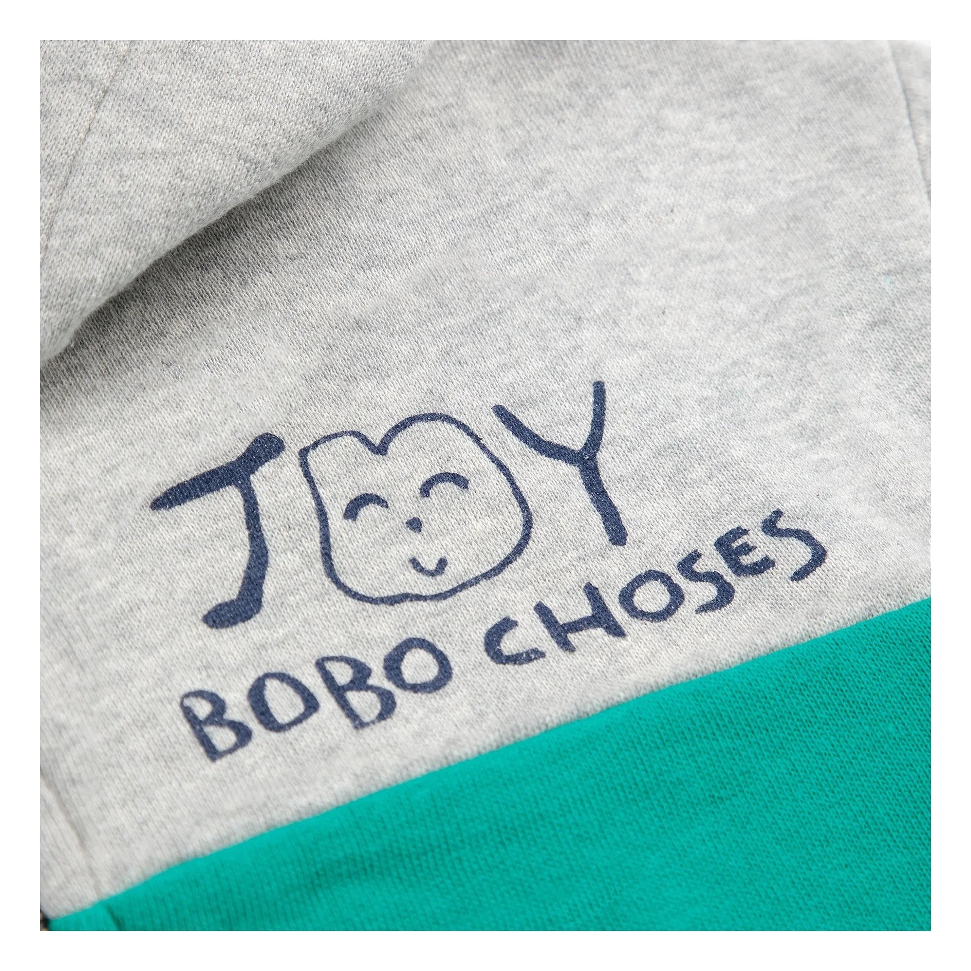 Bobo Choses - Joy Organic Cotton Zip-up Sweatshirt | Grey Melange