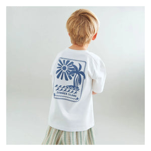Wheat - Benno Organic Cotton T-Shirt | White
