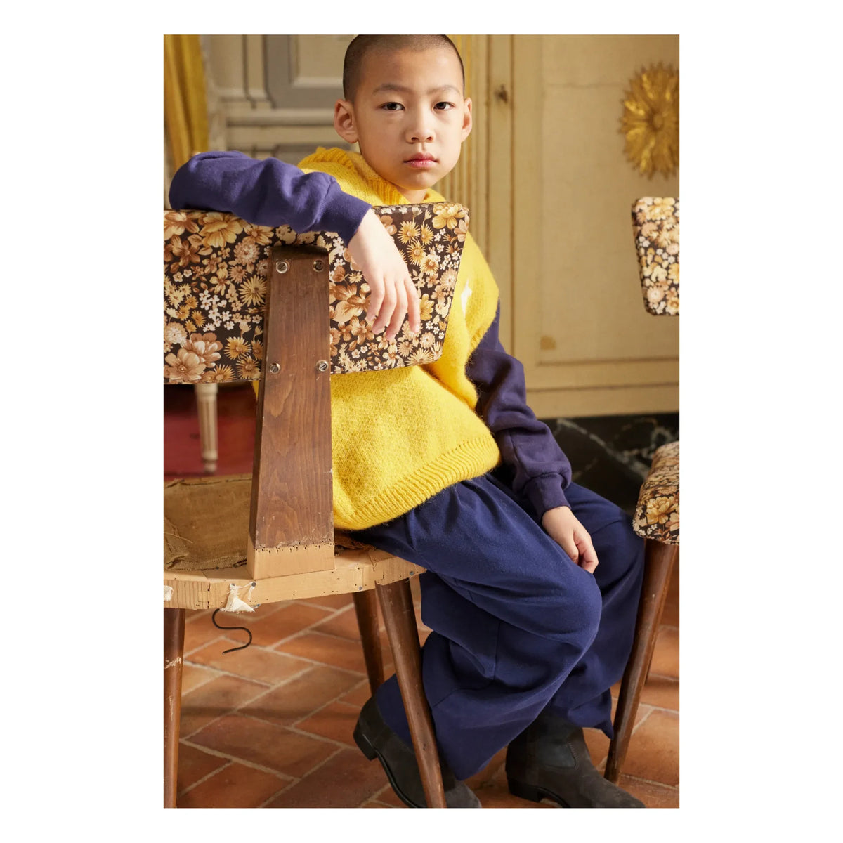 The Animals Observatory - Yak Hooded Sweatshirt | Yellow