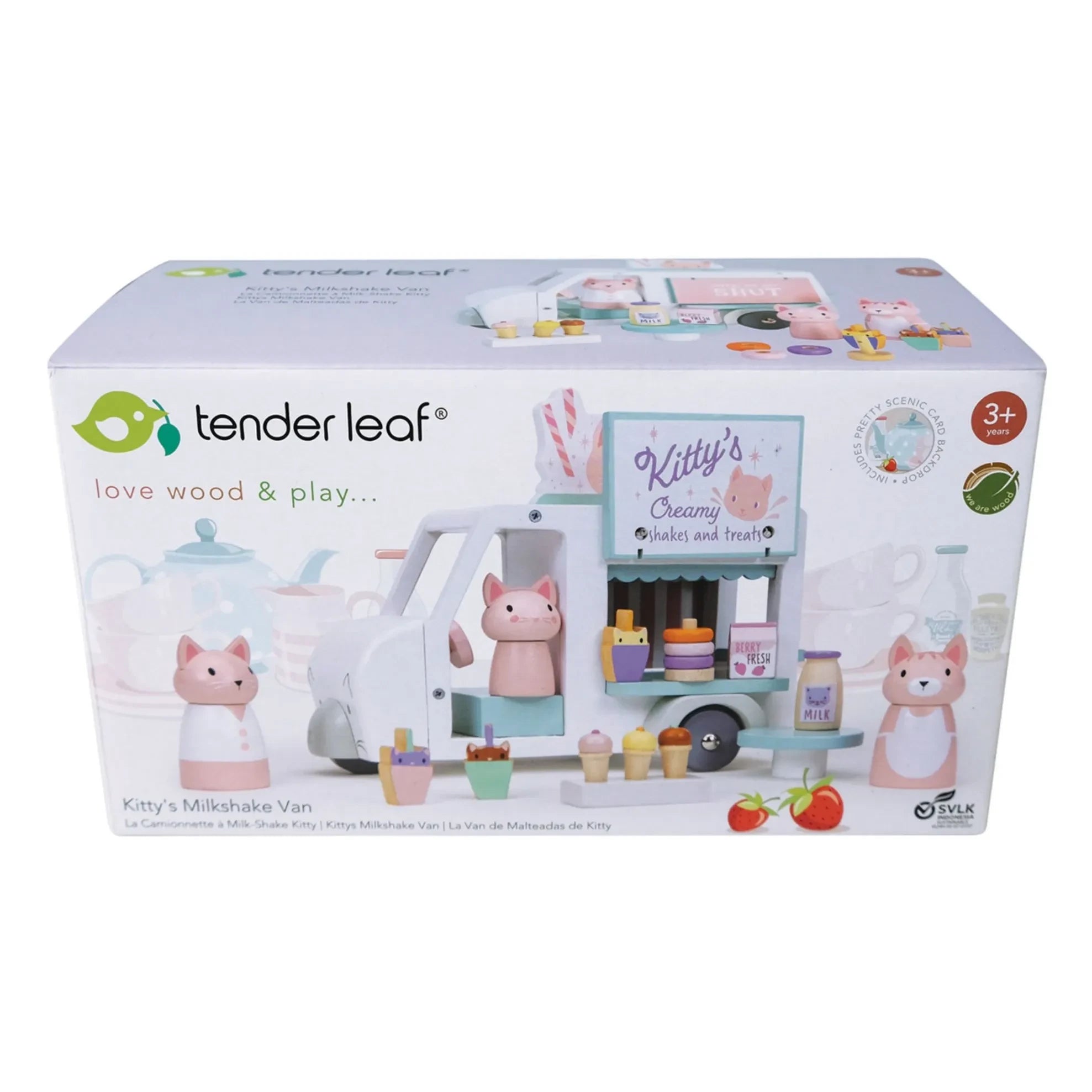 Tender Leaf Toys - Kitty Milkshake Truck